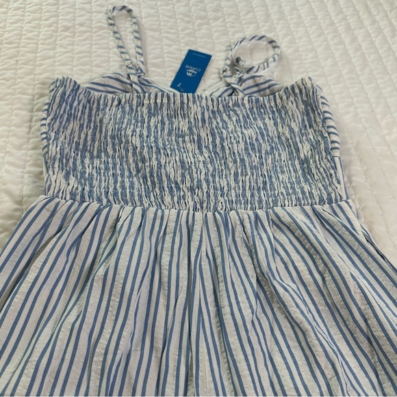 NWT Cupshe Marigold Blosson Blue and White Striped Romper - Picture 11 of 15